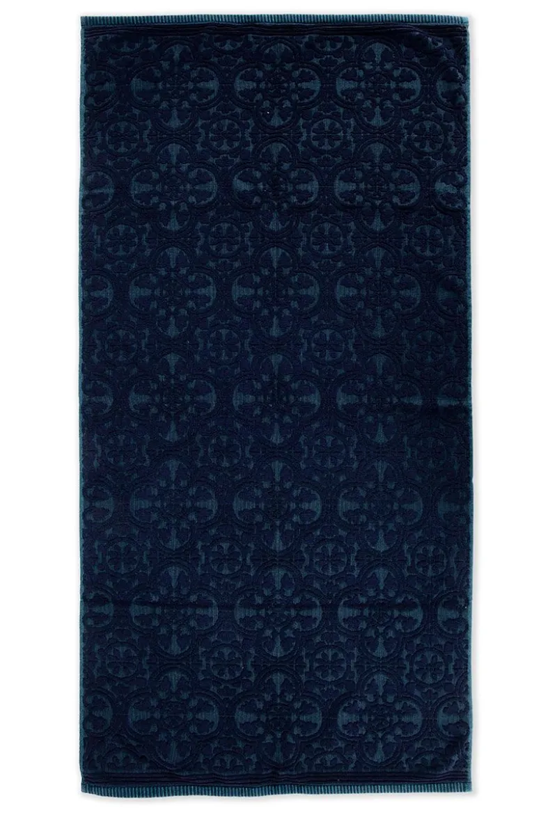 Große Handtuch Tile de Pip Dunkelblau 70x140 cm