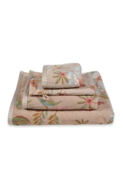 Gästehandtuch Set/3 Secret Garden Khaki 30x50cm