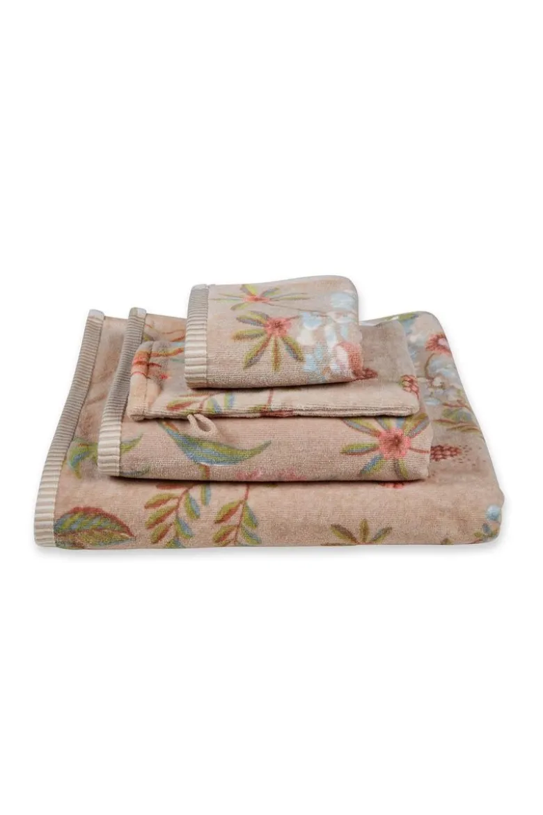 Gästehandtuch Set/3 Secret Garden Khaki 30x50cm
