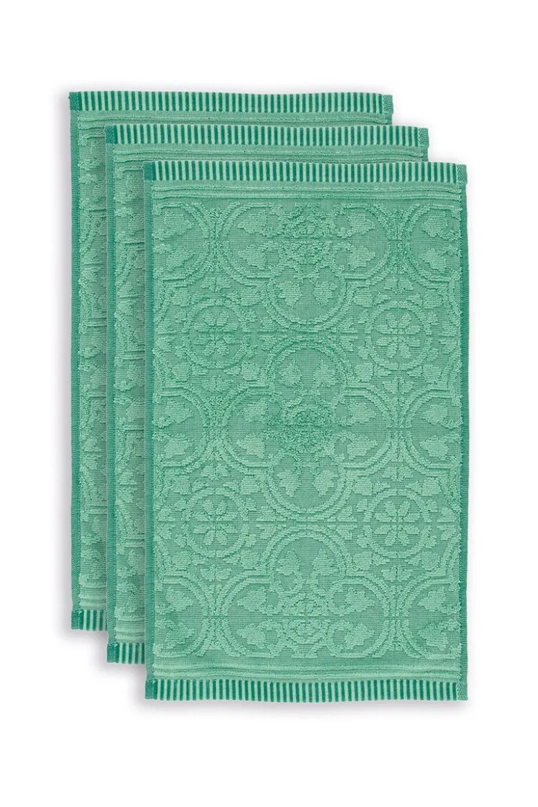 Gästehandtuch Set/3 Tile de Pip Grün 30x50 cm
