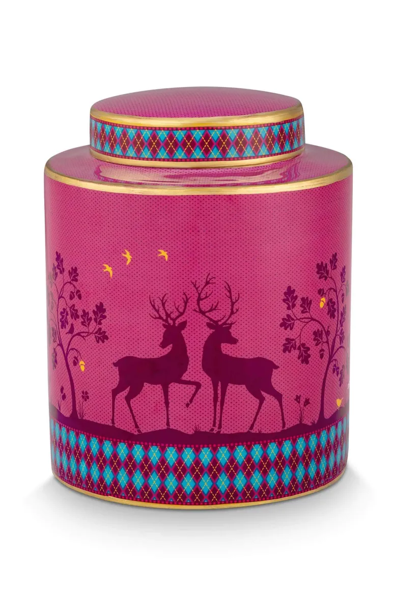 Ingwertopf Pip's Deerest Darling Metall Rosa 20cm