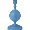 Kerzenständer Metall Kugel Matt Hellblau 24cm