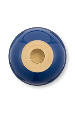 Kerzenständer Metall Kugel Marineblau 44cm