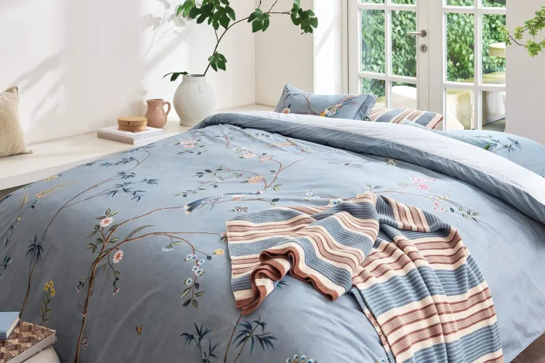 Kissenbezug Bamboo Blossom Hellblau