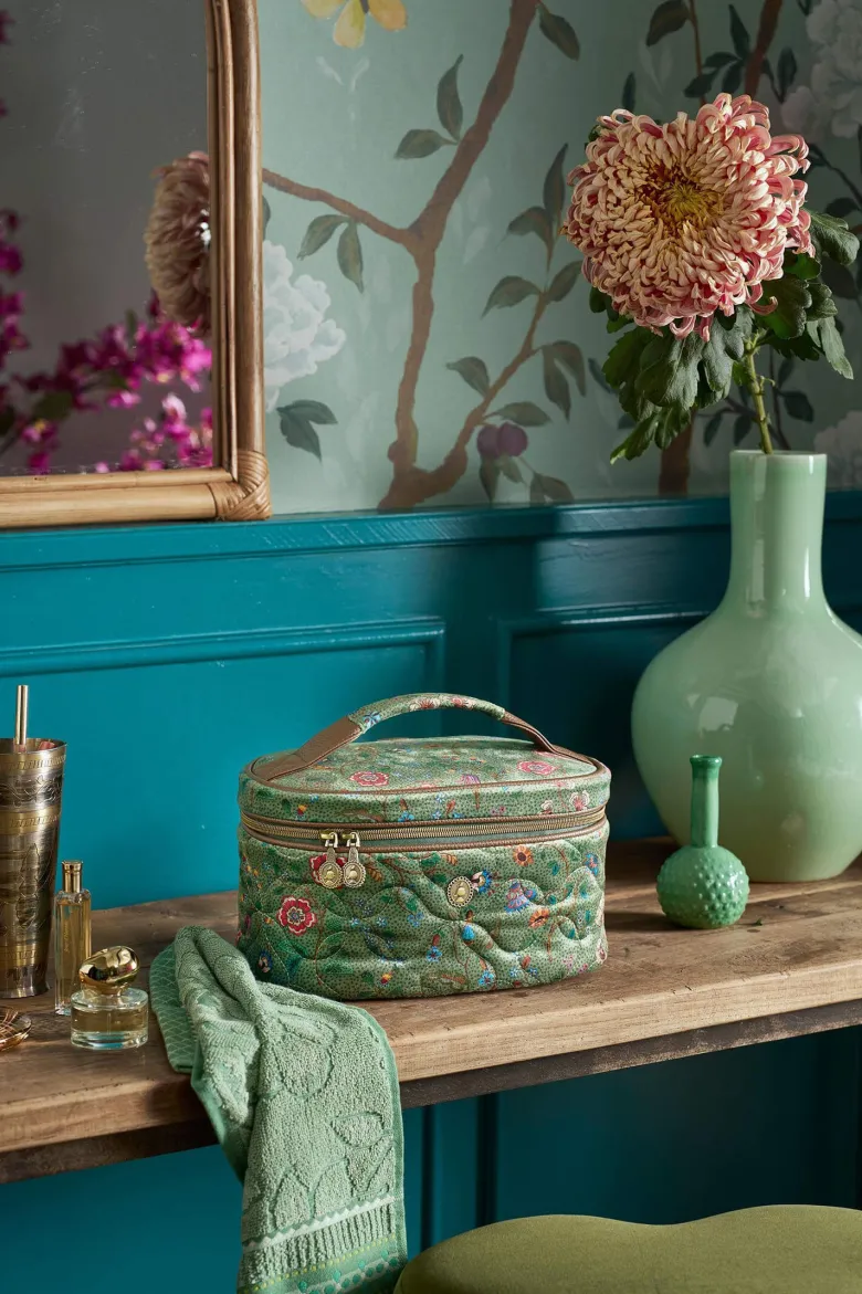 Kosmetikkoffer Cleo Flora Bangelore Grün