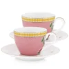 La Majorelle Set/2 Espresso Tassen & Untertassen Rosa