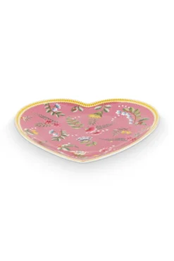 La Majorelle Set/2 Herz Form Teller Rosa