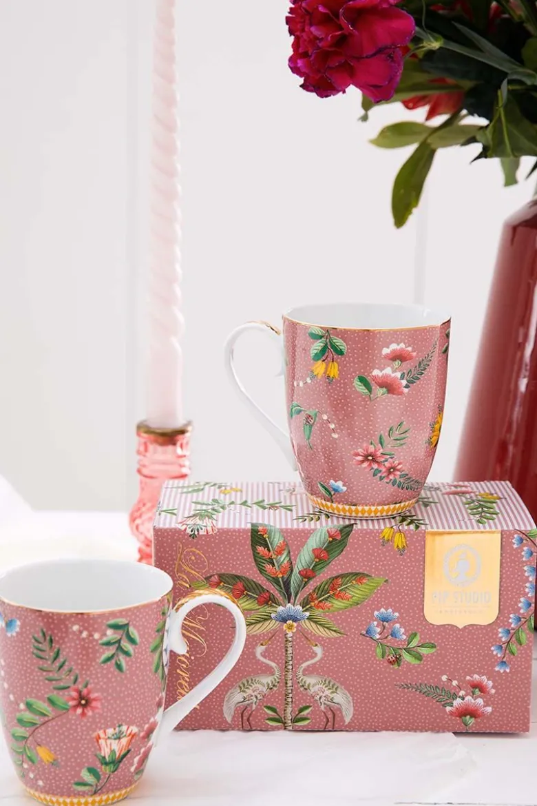 La Majorelle Set/2 Tassen Gross Rosa