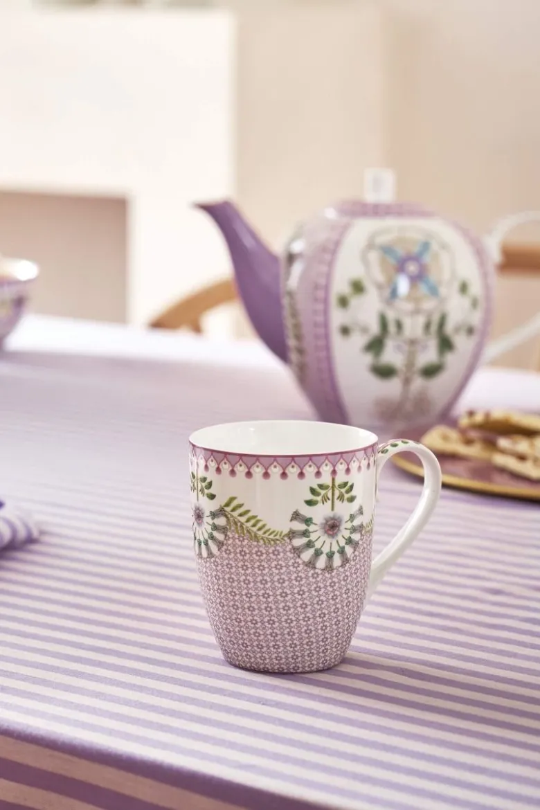 Lily & Lotus Set/2 Tassen Gross Lila 350ml