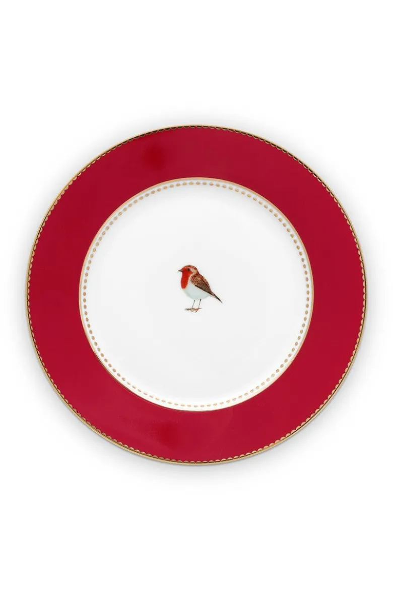 Love Birds Gebäckteller Rot 17 cm