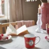 Love Birds Tasse Gross Rot