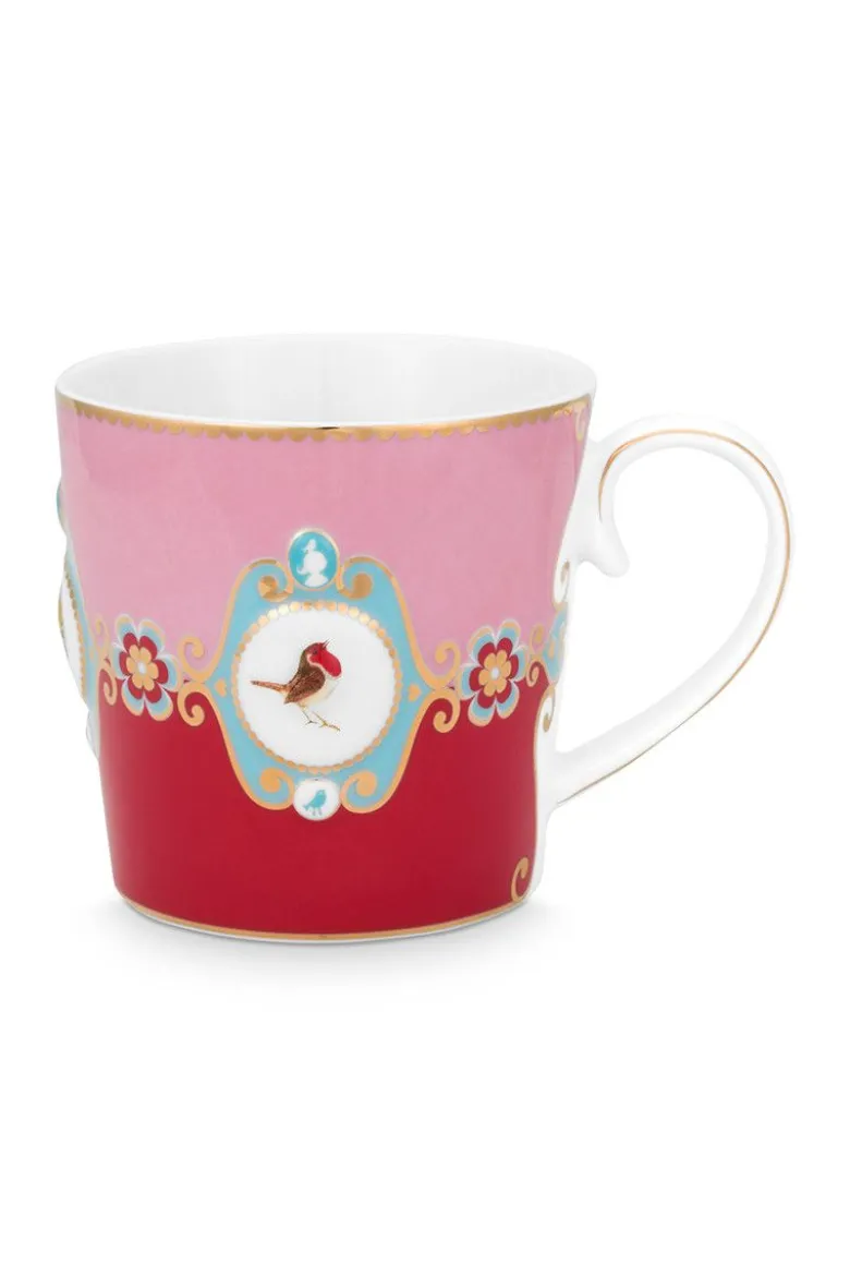Love Birds Tasse Gross Rot/Rosa
