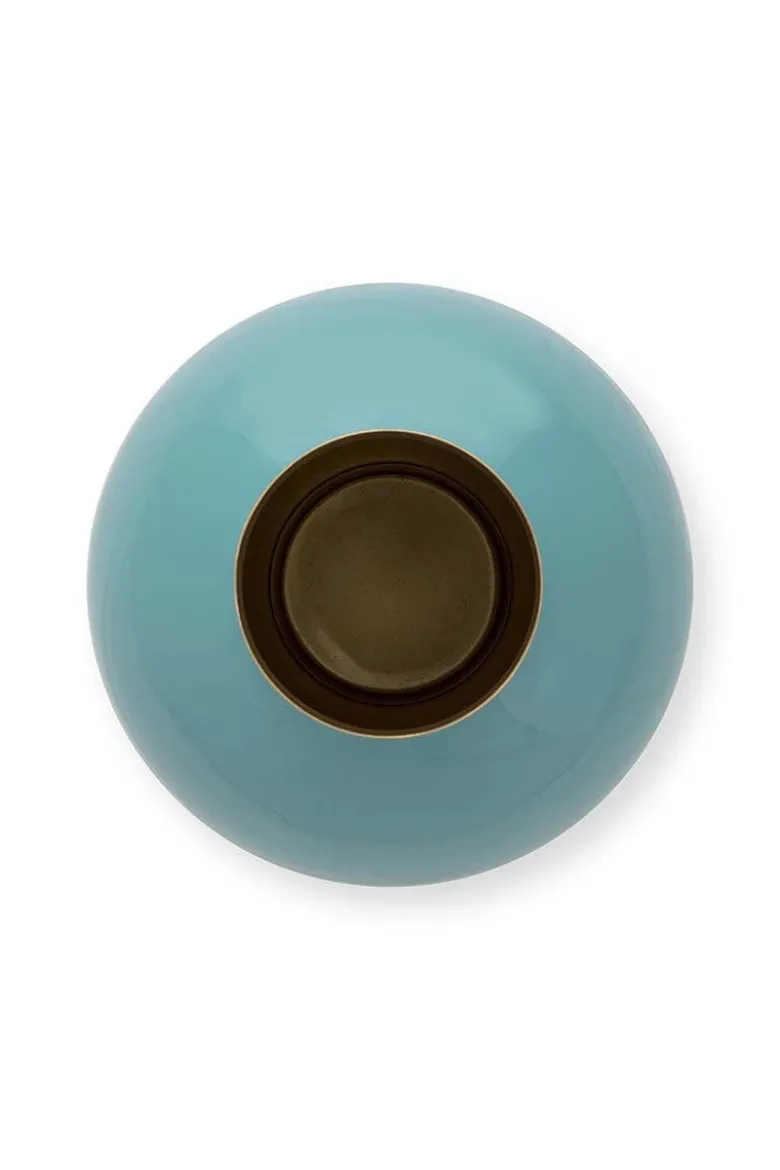 Metall Vase Grün 24cm
