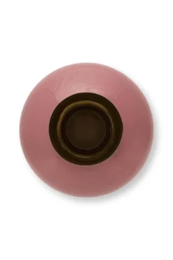Metall Vase Rosa 42cm
