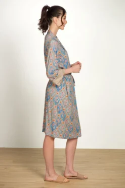 Naomi Kimono Ornamento Blau