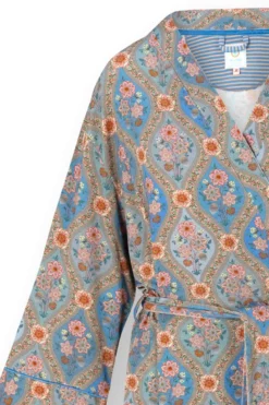 Naomi Kimono Ornamento Blau