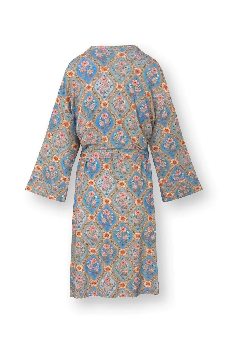 Naomi Kimono Ornamento Blau