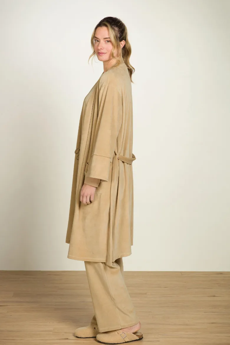 Naomi Kimono Velvet Beige