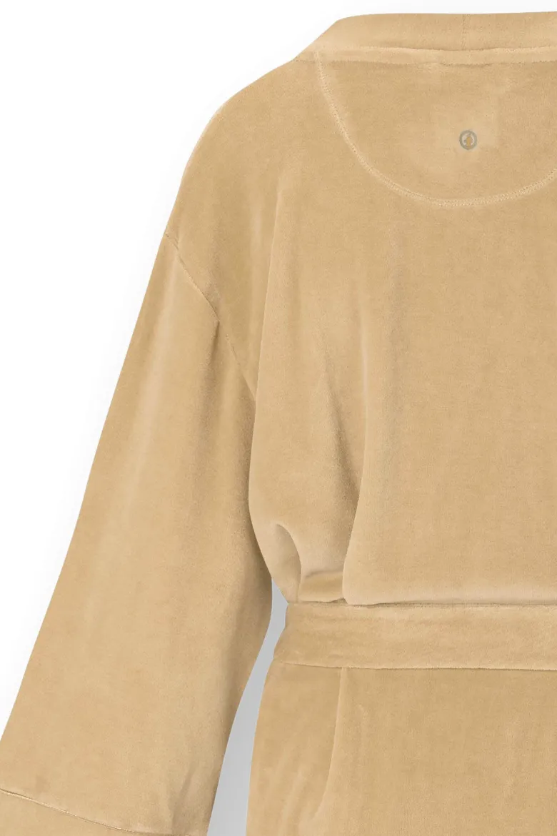 Naomi Kimono Velvet Beige