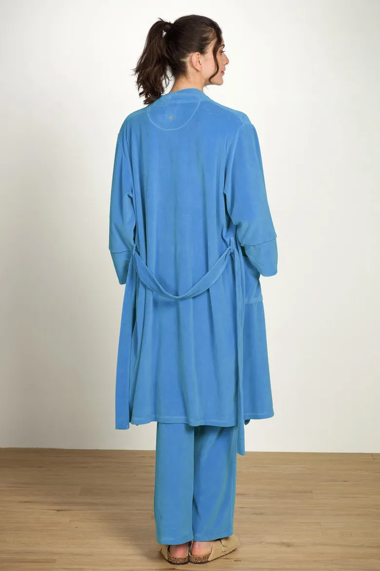 Naomi Kimono Velvet Blau
