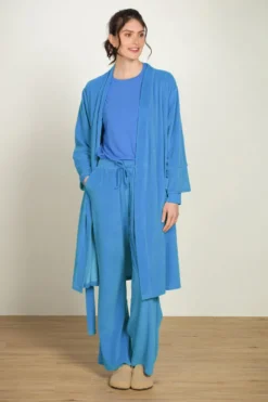 Naomi Kimono Velvet Blau