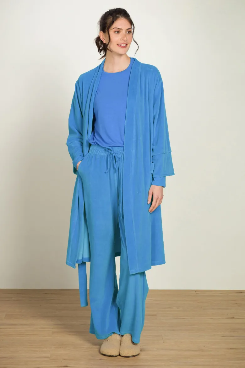Naomi Kimono Velvet Blau