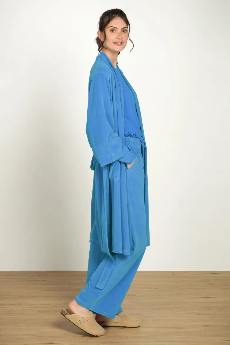 Naomi Kimono Velvet Blau