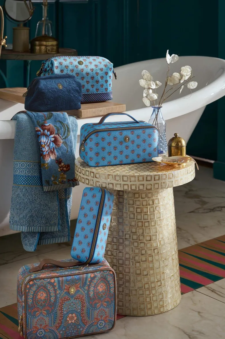 Necessaire Cooper Groß Jaipur Flower Blau