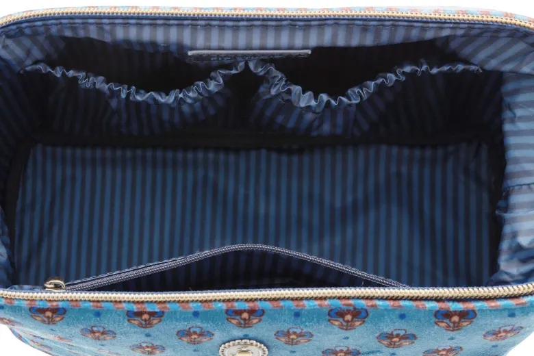 Necessaire Cooper Groß Jaipur Flower Blau