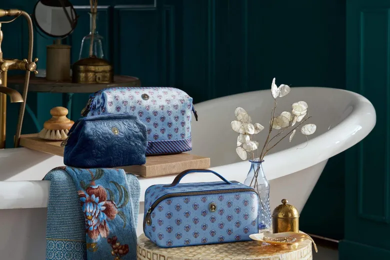 Necessaire Cooper Groß Jaipur Flower Blau