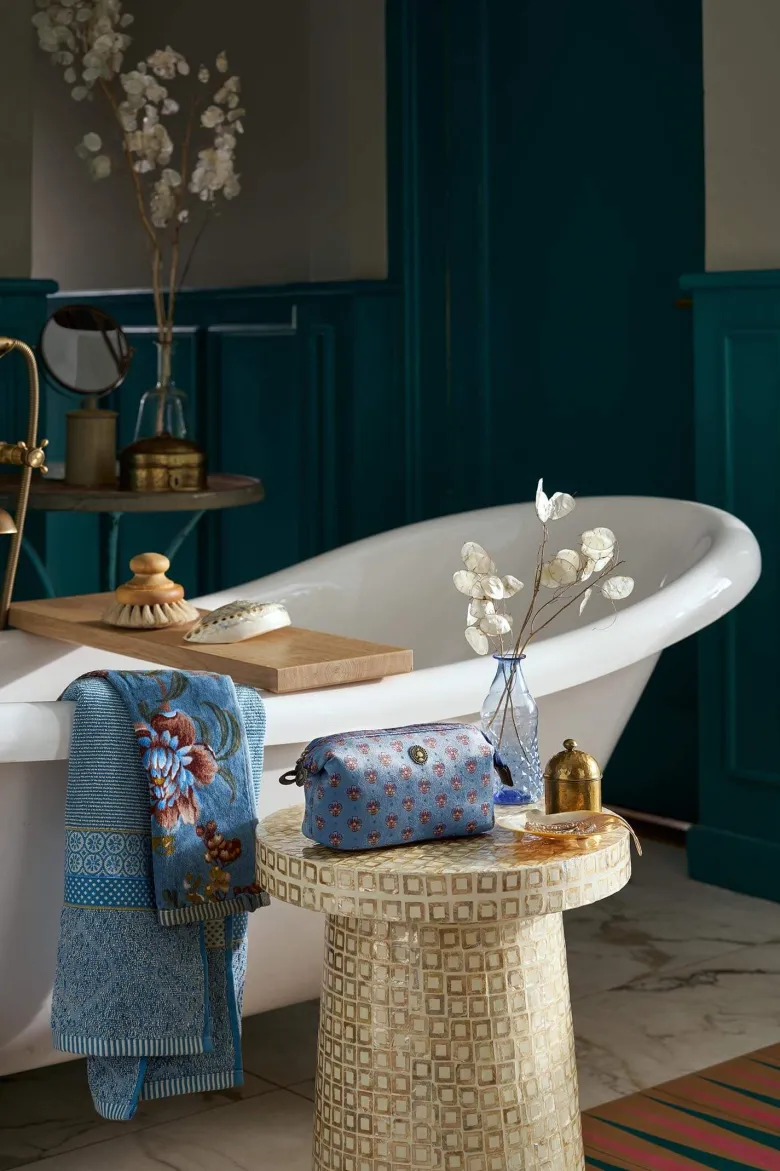 Necessaire Cooper Klein Jaipur Flower Blau