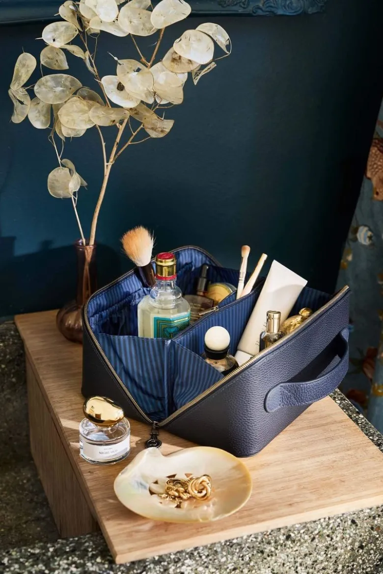Necessaire Cyrille Mittelgroß Blau