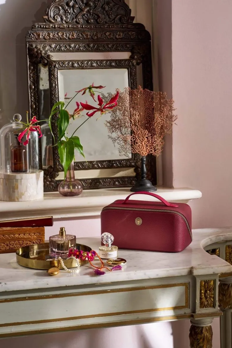 Necessaire Cyrille Mittelgroß Rot
