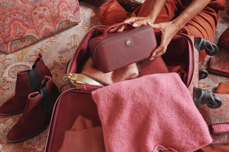 Necessaire Cyrille Mittelgroß Rot
