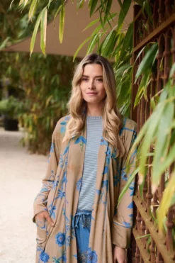 Nisha Kimono Marigold Blau