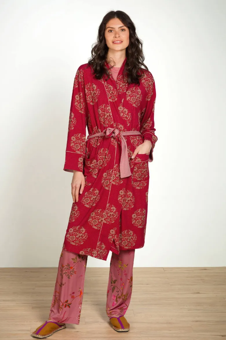 Nisha Kimono Namaste Rot