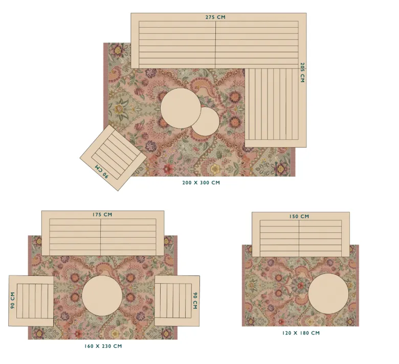 Outdoor Teppich Saluti Grandi by Pip Pastel