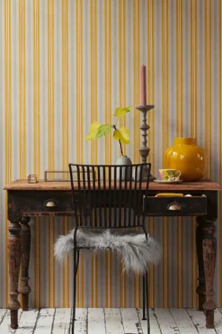 Pip Studio Blurred Lines Vliestapete Beige/Gelb