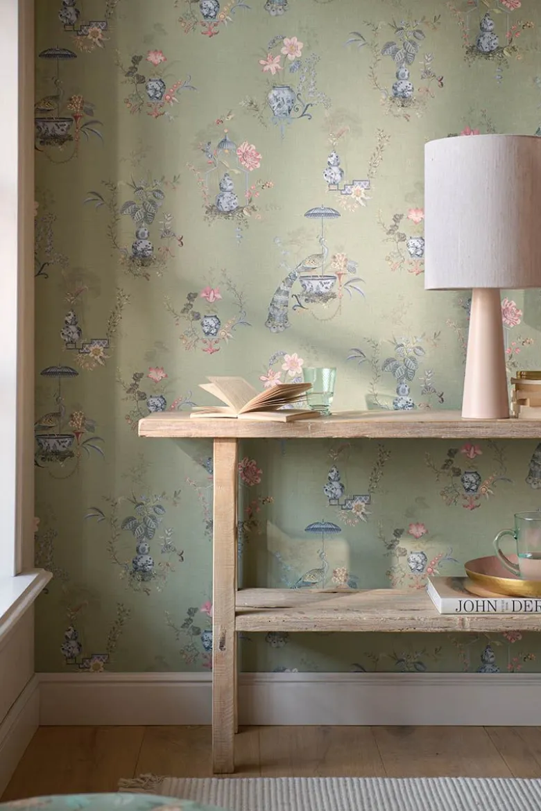 Pip Studio Chinese Porcelain Vinyltapete Hellgrün