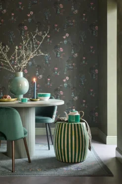 Pip Studio Chinese Porcelain Vinyltapete Dunkelgrün