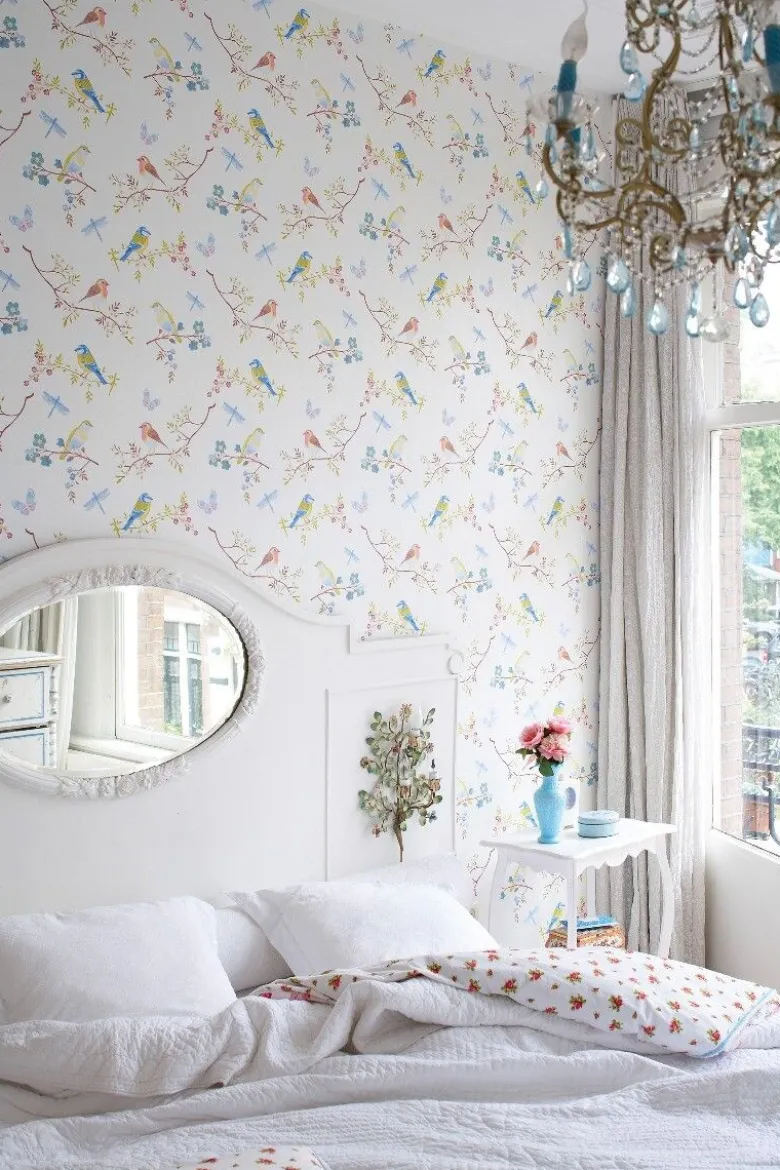 Pip Studio Early Bird Vliestapete Gebrochen Weiss
