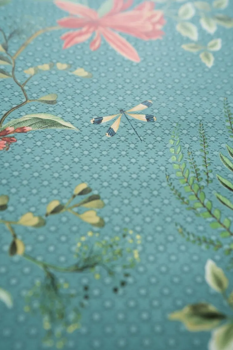 Pip Studio Floris Vliestapete Petrol