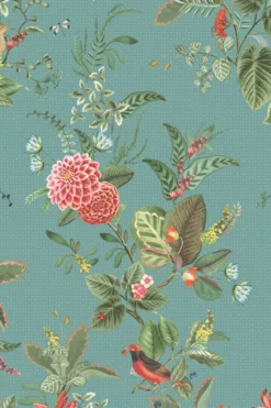 Pip Studio Floris Vliestapete Petrol