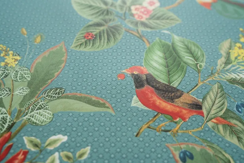 Pip Studio Floris Vliestapete Petrol