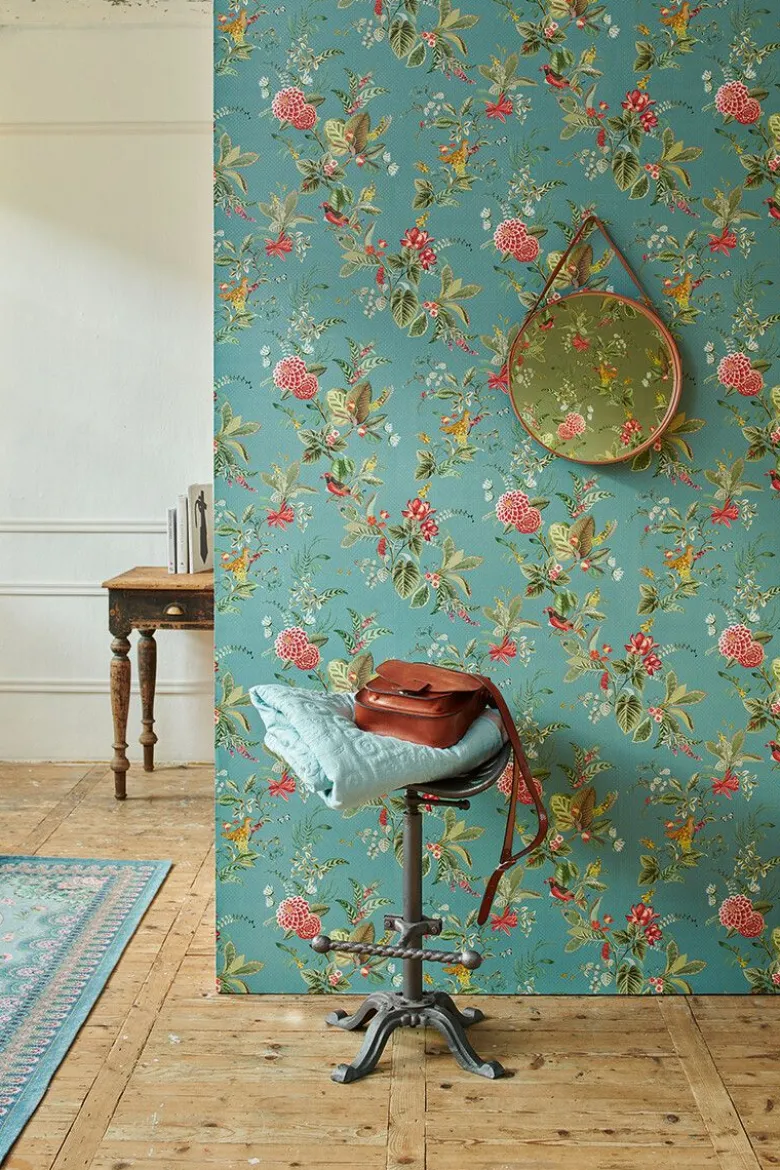 Pip Studio Floris Vliestapete Petrol