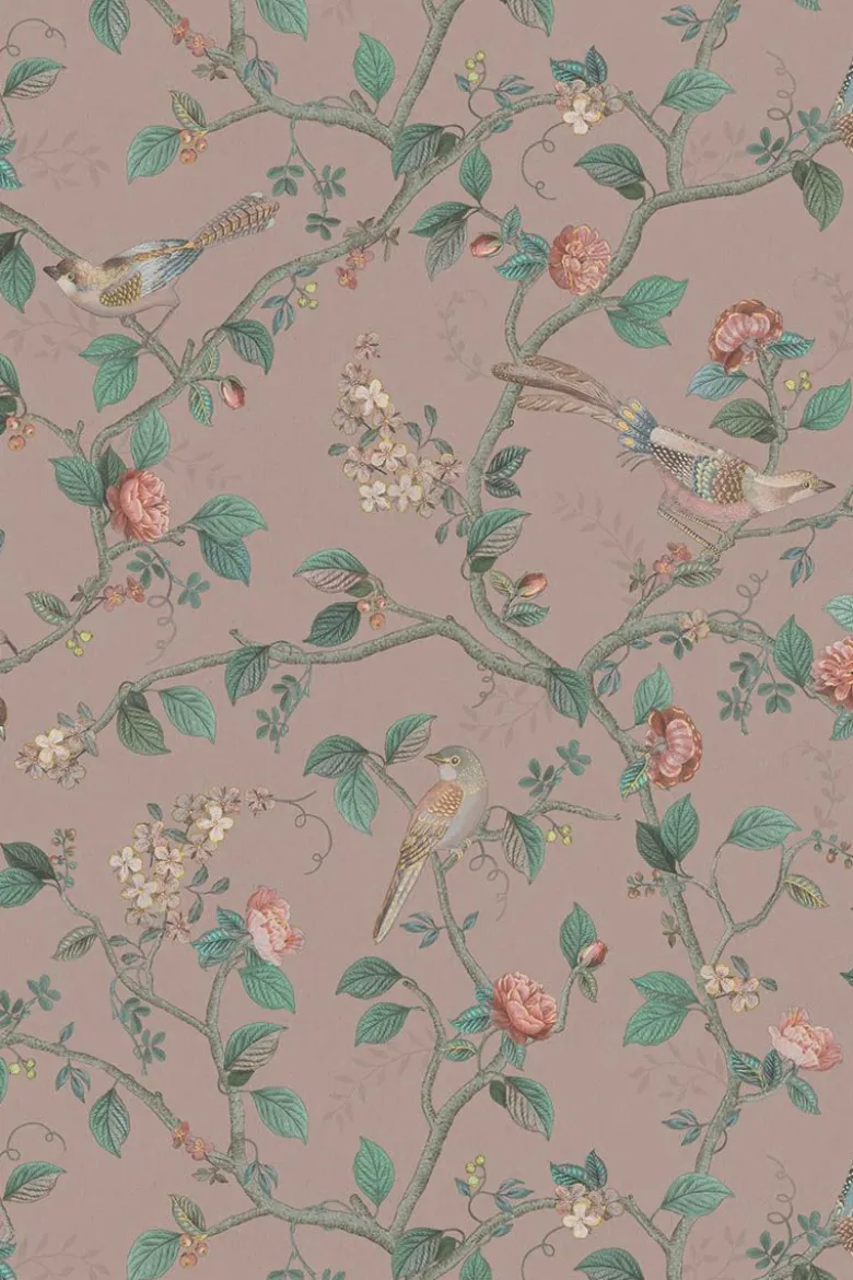 Pip Studio Good Nightingale Vliestapete Rosa Mauve