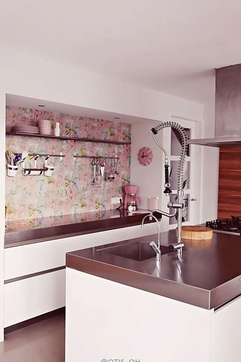 Pip Studio Palm Scene Vliestapete Rosa