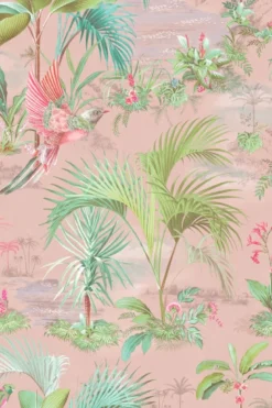 Pip Studio Palm Scene Vliestapete Rosa