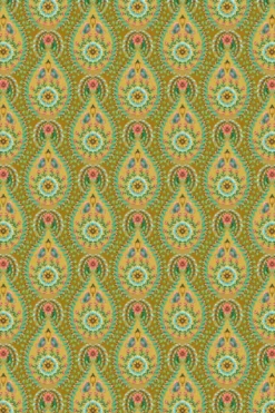 Pip Studio Raindrops Vliestapete Gelb/Ocre