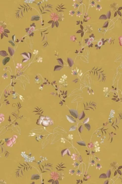 Pip Studio Tokyo Blossom Vliestapete Senfgelb